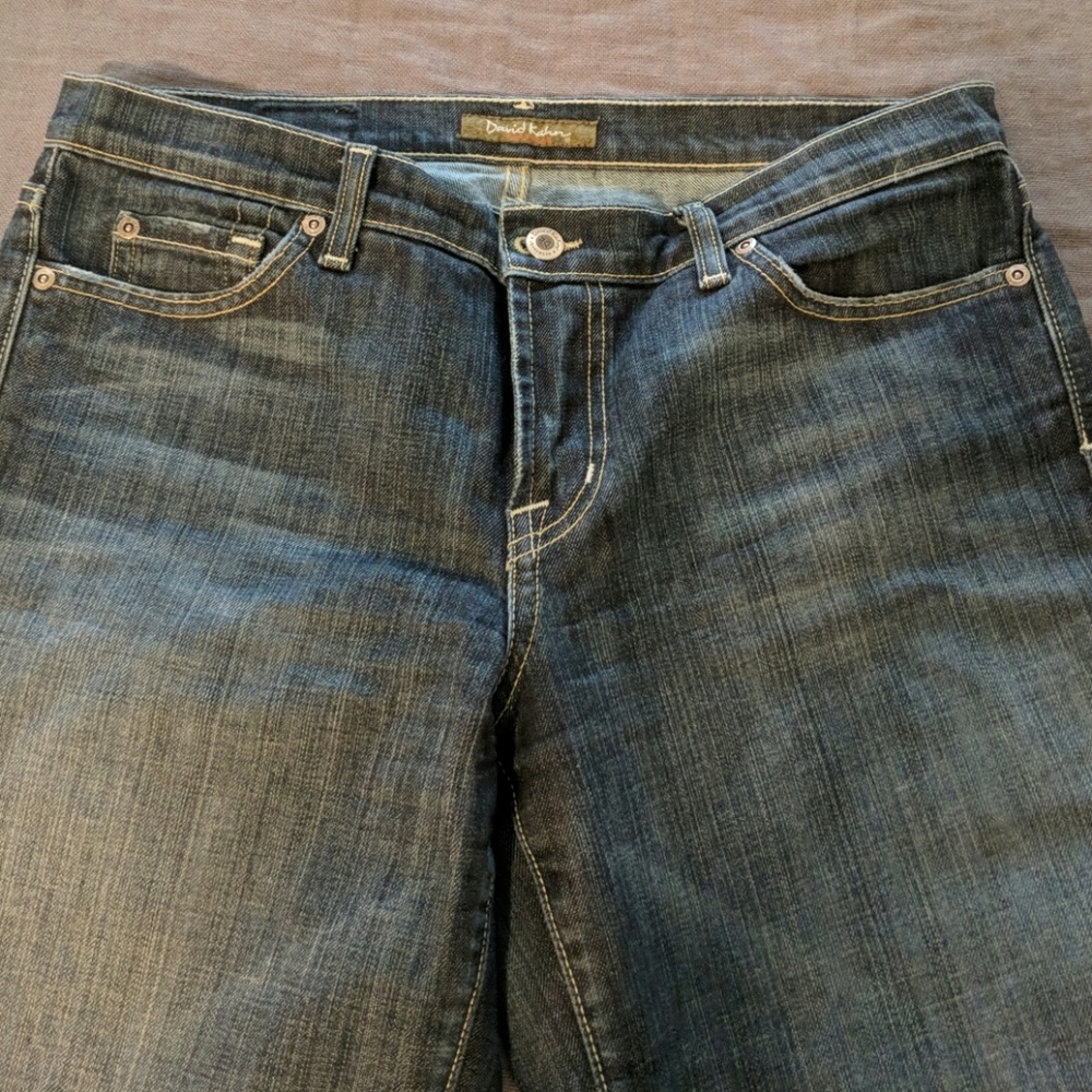 David Kahn dark wash cropped denim
